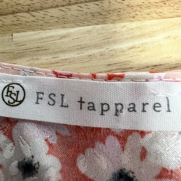 FSL Apparel Womens Multicolor Floral Short Sleeve Floral Blouse Top Size Small - Picture 7 of 8